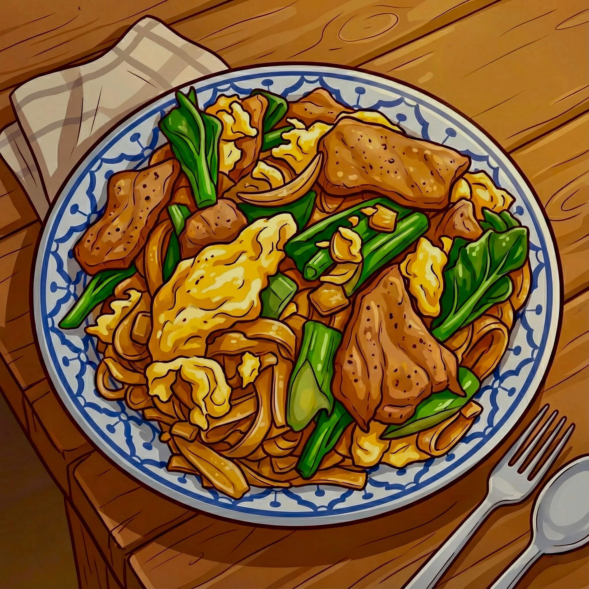 เส้นจันท์ผัดซีอิ๊ว